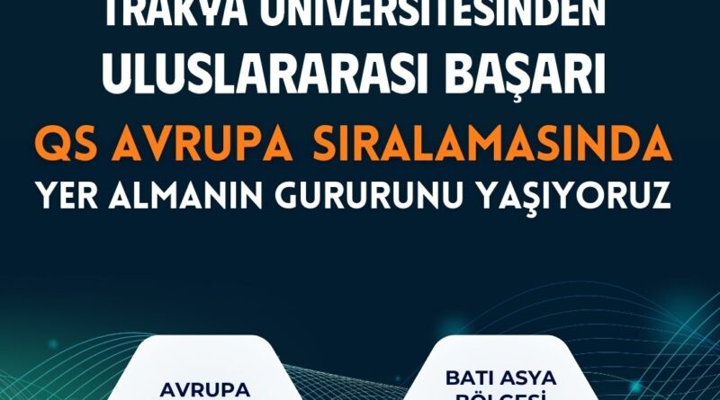 TÜ, QS Avrupa 2026 Sıralamasına Girme Başarısı Gösterdi