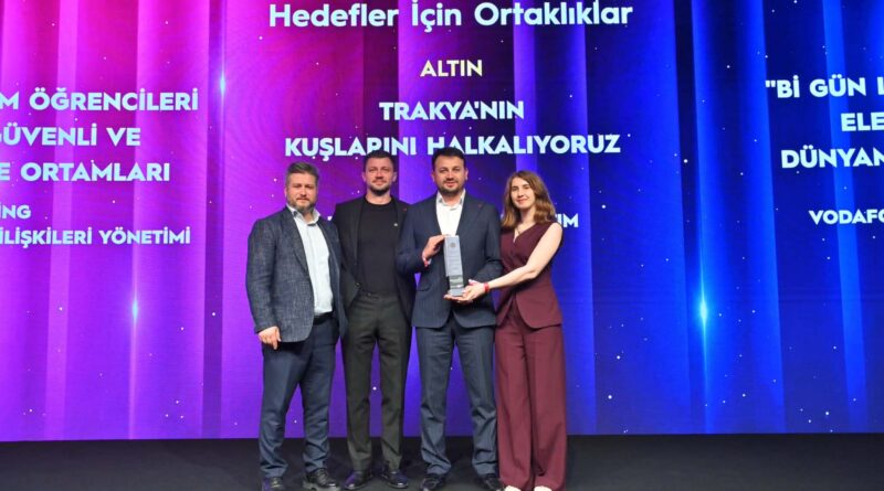 “Trakya’nın Kuşlarını Halkalıyoruz” Projesine Altın Ödül